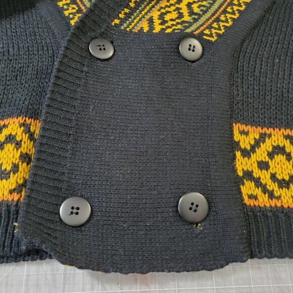 Code Zero Intensity double breasted acrylic cardigan, size 8, Retro, Grandpacore - Picture 4 of 7